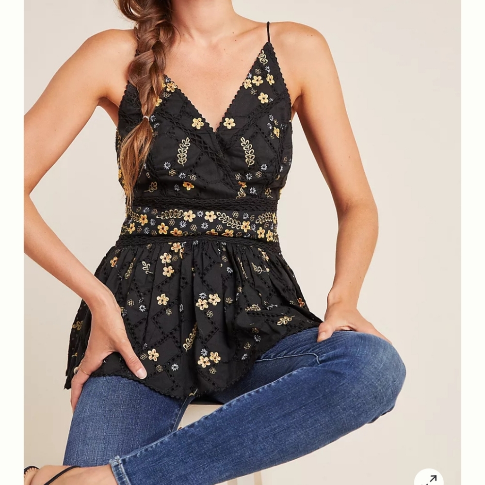Anthropologie Seneca Peplum Top
